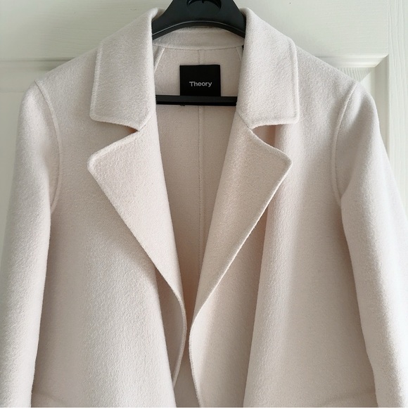 Theory Open Front Coat in Double-Face Wool-Cashmere - Picture 7 of 10